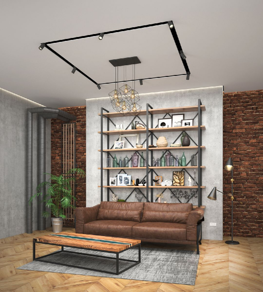 Профиль для декоративных ниш и потолков Denkirs Flod DK5850-BK