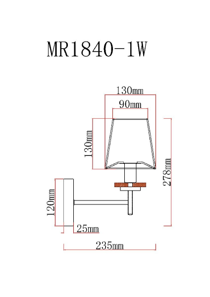 Бра MyFar Daniel MR1840-1W