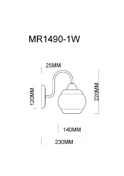 Бра MyFar Kris MR1490-1W