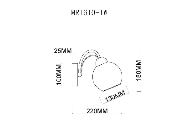 Бра MyFar Marsel MR1610-1W