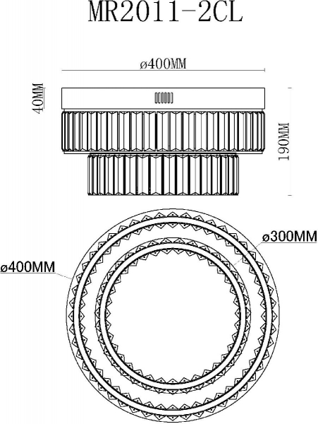 Потолочный светильник MyFar Irina MR2011-2CL