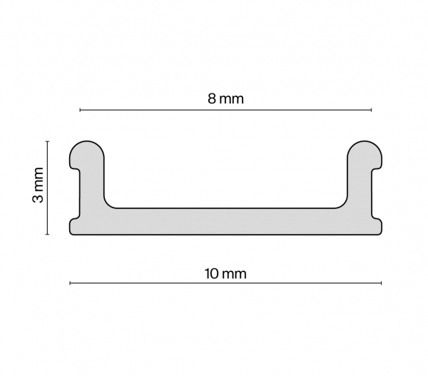 Вставка-заглушка для профиля ALM-9940-SC Maytoni ALM012-SC-B