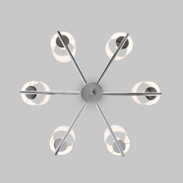 Подвесная люстра Eurosvet 60146/6 никель Smart a063868