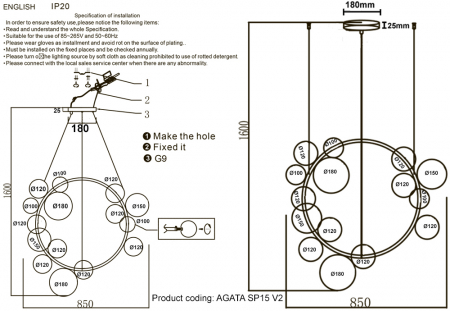 Crystal Lux AGATA SP15 V2 CHROME/TRANSPARENTE