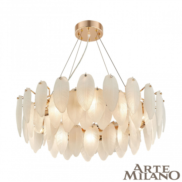 Подвесная люстра Arte Milano 4653.D750.H240.E14.12 G