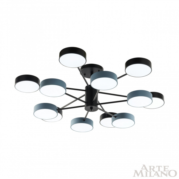 Люстра на штанге Arte Milano Ferrara 250906/12B Bk/Gr