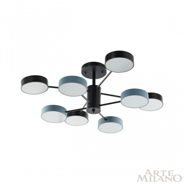 Люстра на штанге Arte Milano Ferrara 250906/8B Bk/Gr