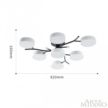 Arte Milano 256606/6+1 Bk/Wh