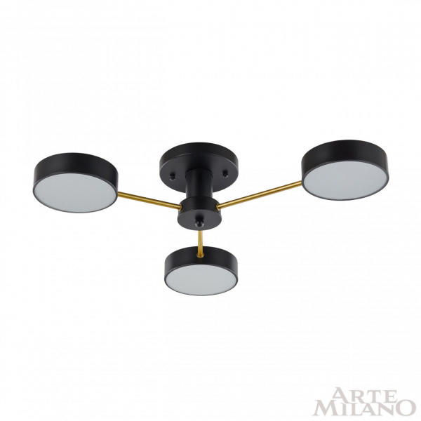 Потолочная люстра Arte Milano Ferrara 252006/3 Bk/Bk