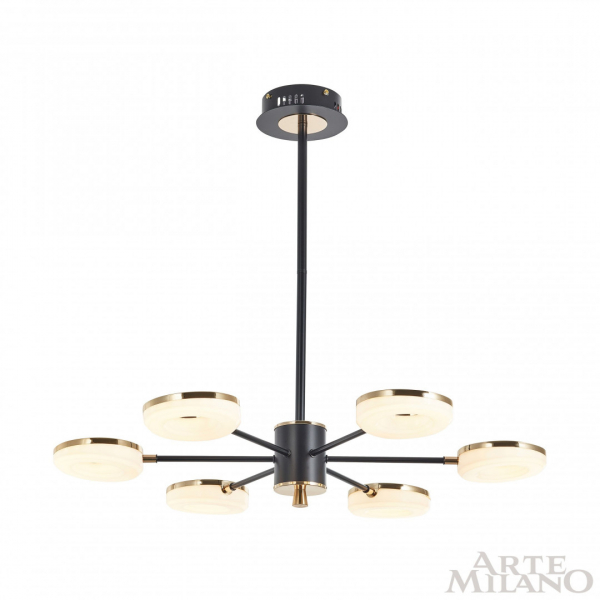 Люстра на штанге Arte Milano 277499/6 BK/GD