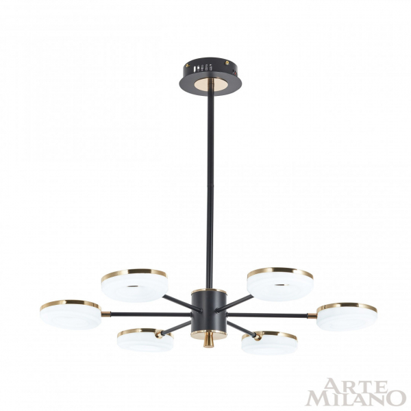 Люстра на штанге Arte Milano 277499/6 BK/GD