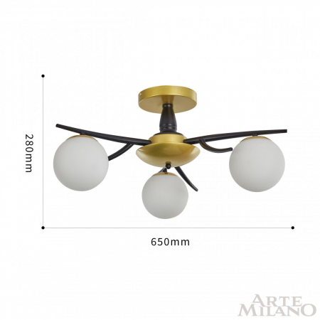 Arte Milano 273408/3 BK/GD