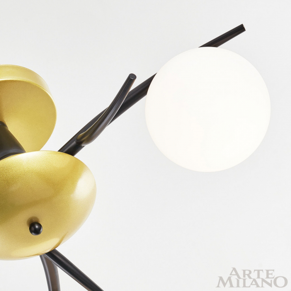 Потолочная люстра Arte Milano 273408/3 BK/GD