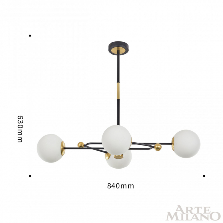 Arte Milano 272708/4 BK/GD