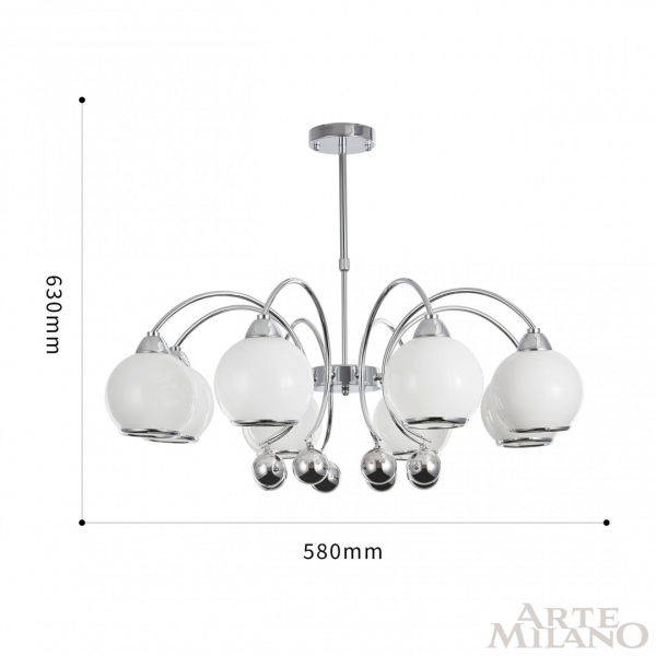 Люстра на штанге Arte Milano 276207/8 Ni