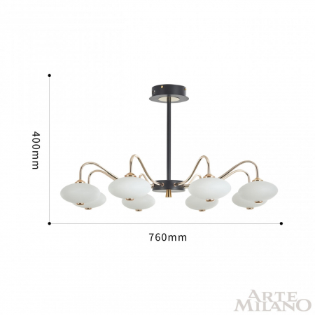 Arte Milano 273908/8 BK/GD