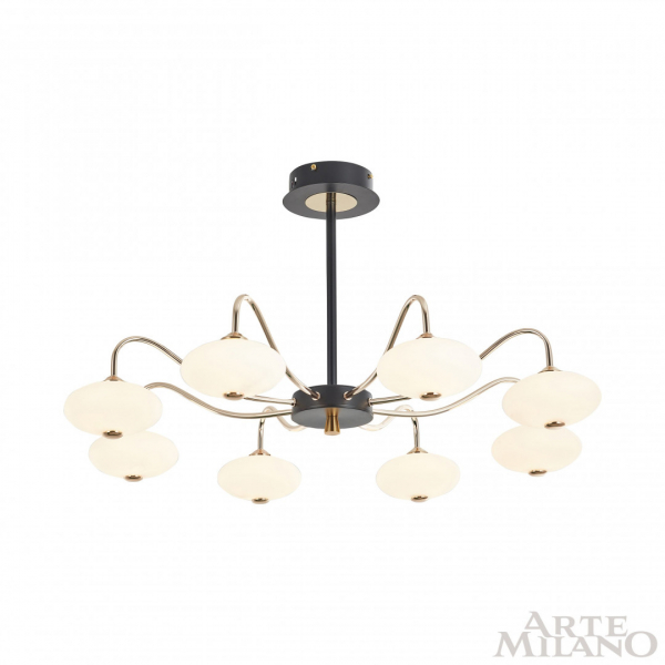Люстра на штанге Arte Milano 273908/8 BK/GD