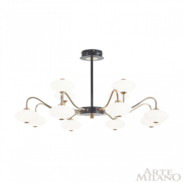 Люстра на штанге Arte Milano 273908/12 BK/GD