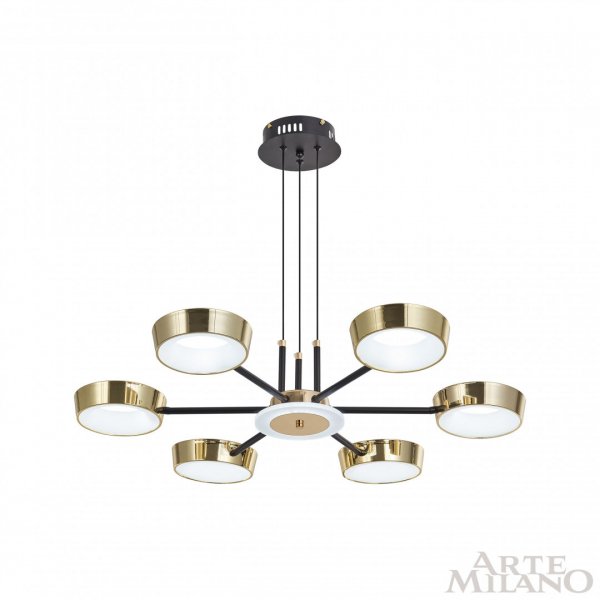Подвесная люстра Arte Milano 271079/6 BK/GD