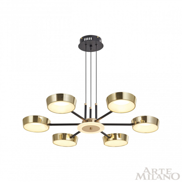 Подвесная люстра Arte Milano 271079/6 BK/GD