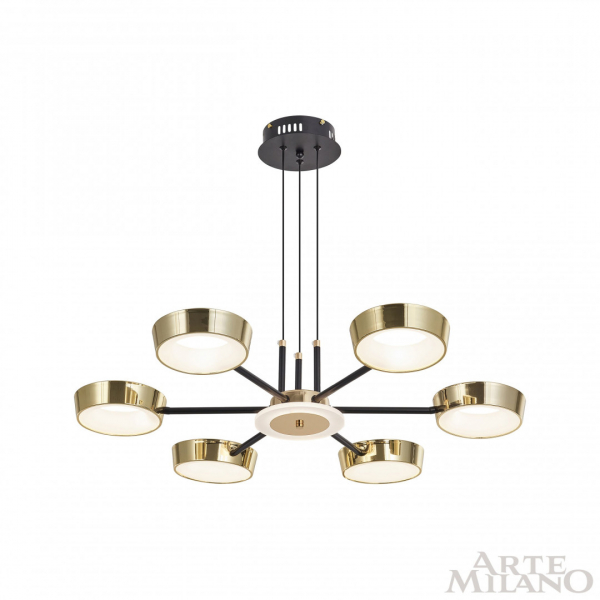 Подвесная люстра Arte Milano 271079/6 BK/GD