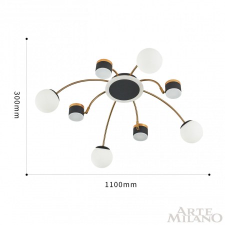 Arte Milano 271040/8 BK/GD