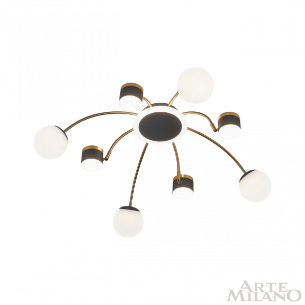 Потолочная люстра Arte Milano 271040/8 BK/GD