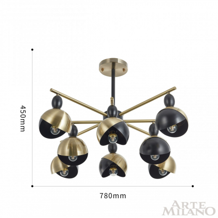 Arte Milano 271307/8 BK/GD