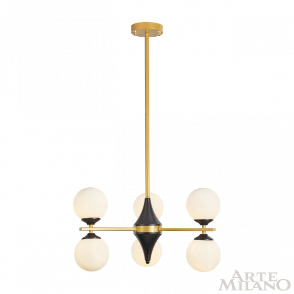 Люстра на штанге Arte Milano 271580/6 BK/GD