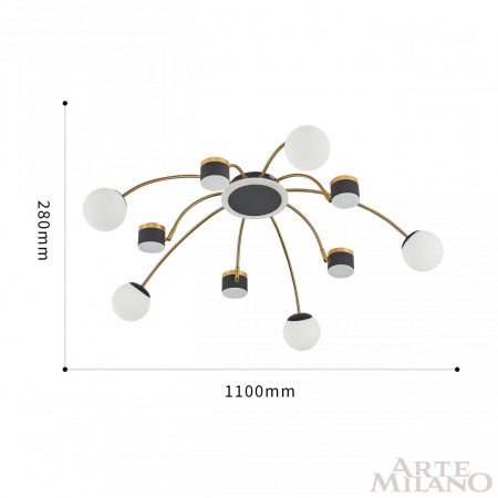 Arte Milano 272040/10 BK/GD