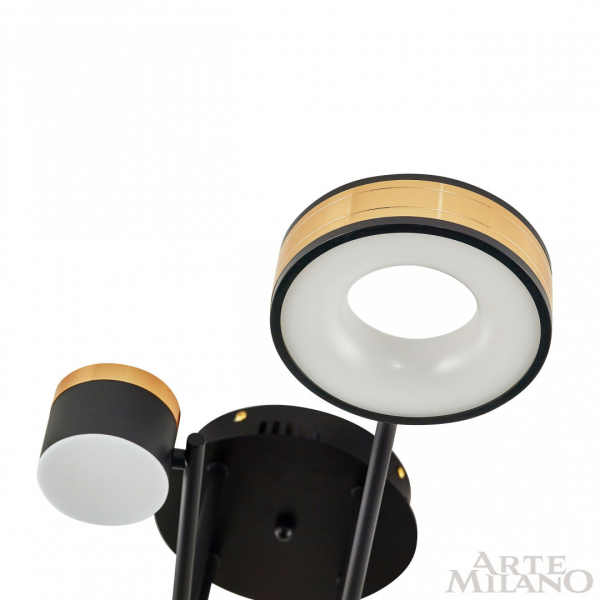 Потолочная люстра Arte Milano 272040/8 BK/GD
