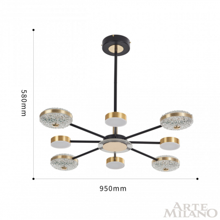 Arte Milano 272069/8 BK/GD