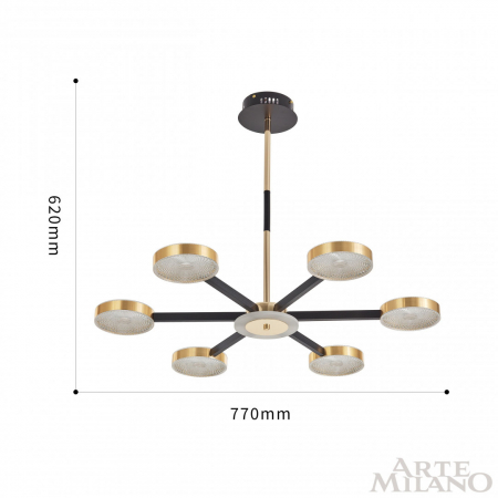 Arte Milano 272079/6 BK/GD