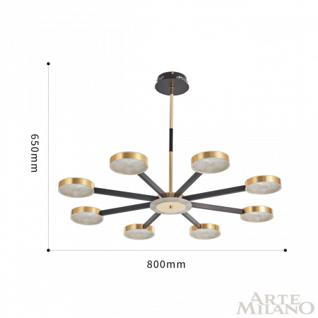 Arte Milano 272079/8 BK/GD