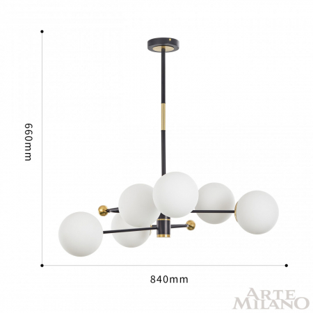 Arte Milano 272708/6 BK/GD