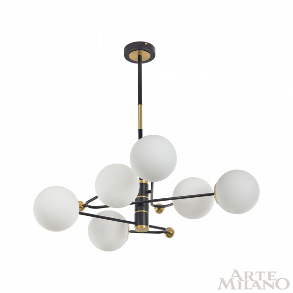 Люстра на штанге Arte Milano 272708/6 BK/GD