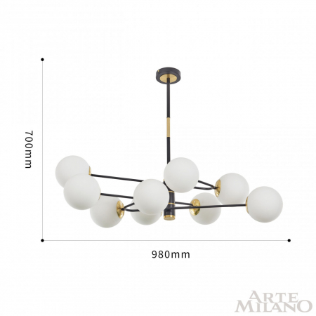 Arte Milano 272708/9 BK/GD