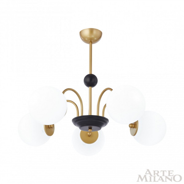 Люстра на штанге Arte Milano Napoli 312066/D700/5 BS/BK
