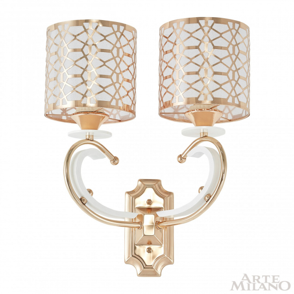 Бра Arte Milano Florentia-1237 301237/2W Wh/Gd