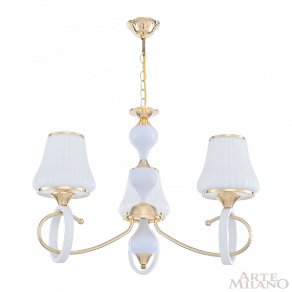 Подвесная люстра Arte Milano Florentia-2387 302387/3 Wh/Gd