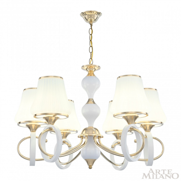 Подвесная люстра Arte Milano Florentia-2387 302387/6 Wh/Gd