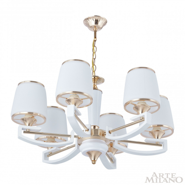 Подвесная люстра Arte Milano Florentia-2457 302457/6 Wh/Gd
