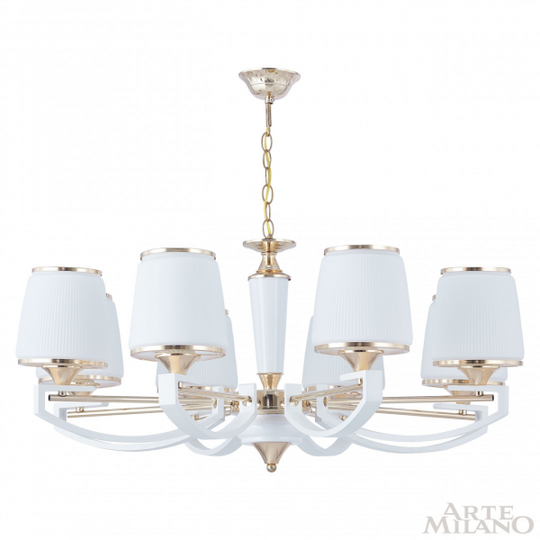 Подвесная люстра Arte Milano Florentia-2457 302457/8 Wh/Gd