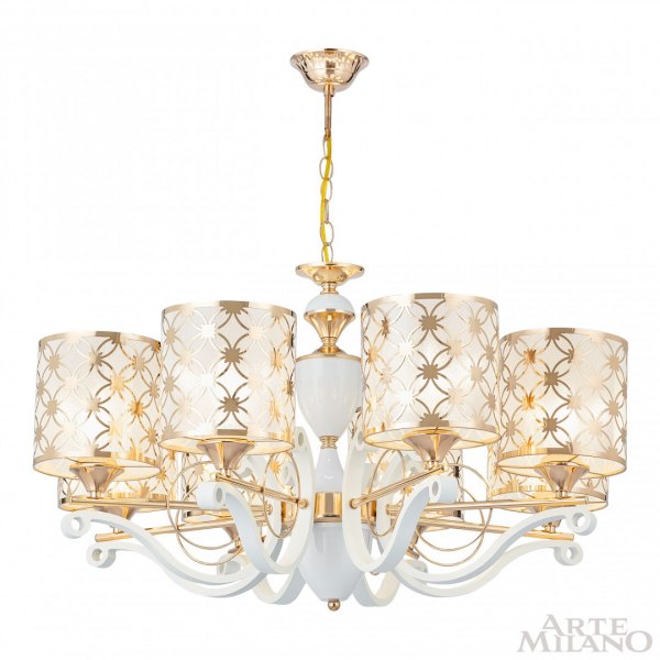 Подвесная люстра Arte Milano Florentia-3097 303097/8 Wh/Gd