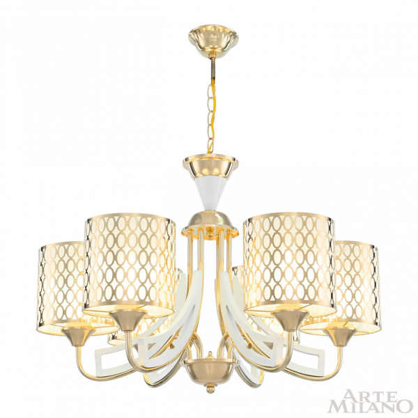 Подвесная люстра Arte Milano Florentia-3387 303387/6 Wh/Gd