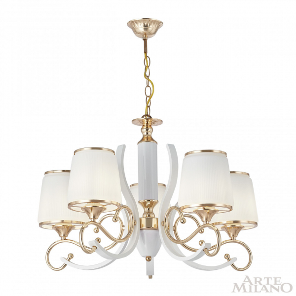 Подвесная люстра Arte Milano Florentia-3857 303857/5 Wh/Gd