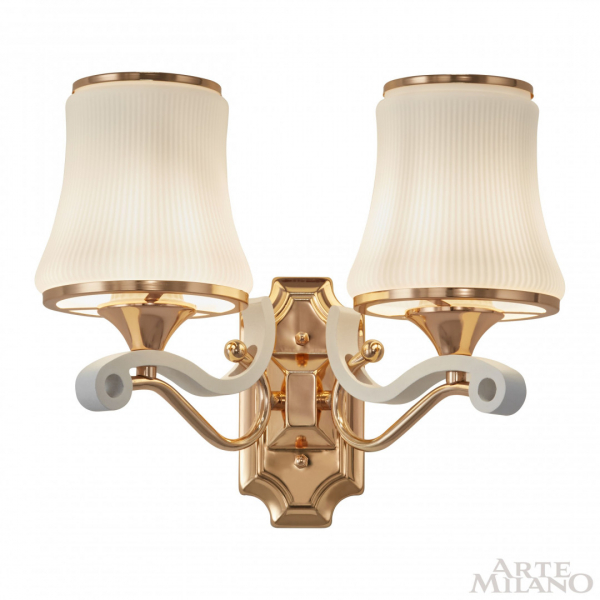Бра Arte Milano Florentia-3987 303987/2W Wh/Gd