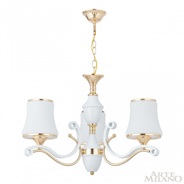 Подвесная люстра Arte Milano Florentia-3987 303987/3 Wh/Gd