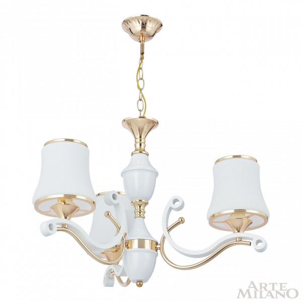 Подвесная люстра Arte Milano Florentia-3987 303987/3 Wh/Gd