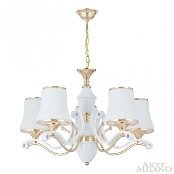 Подвесная люстра Arte Milano Florentia-3987 303987/5 Wh/Gd
